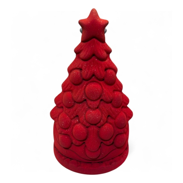 Chocolade kerstboom puur rood